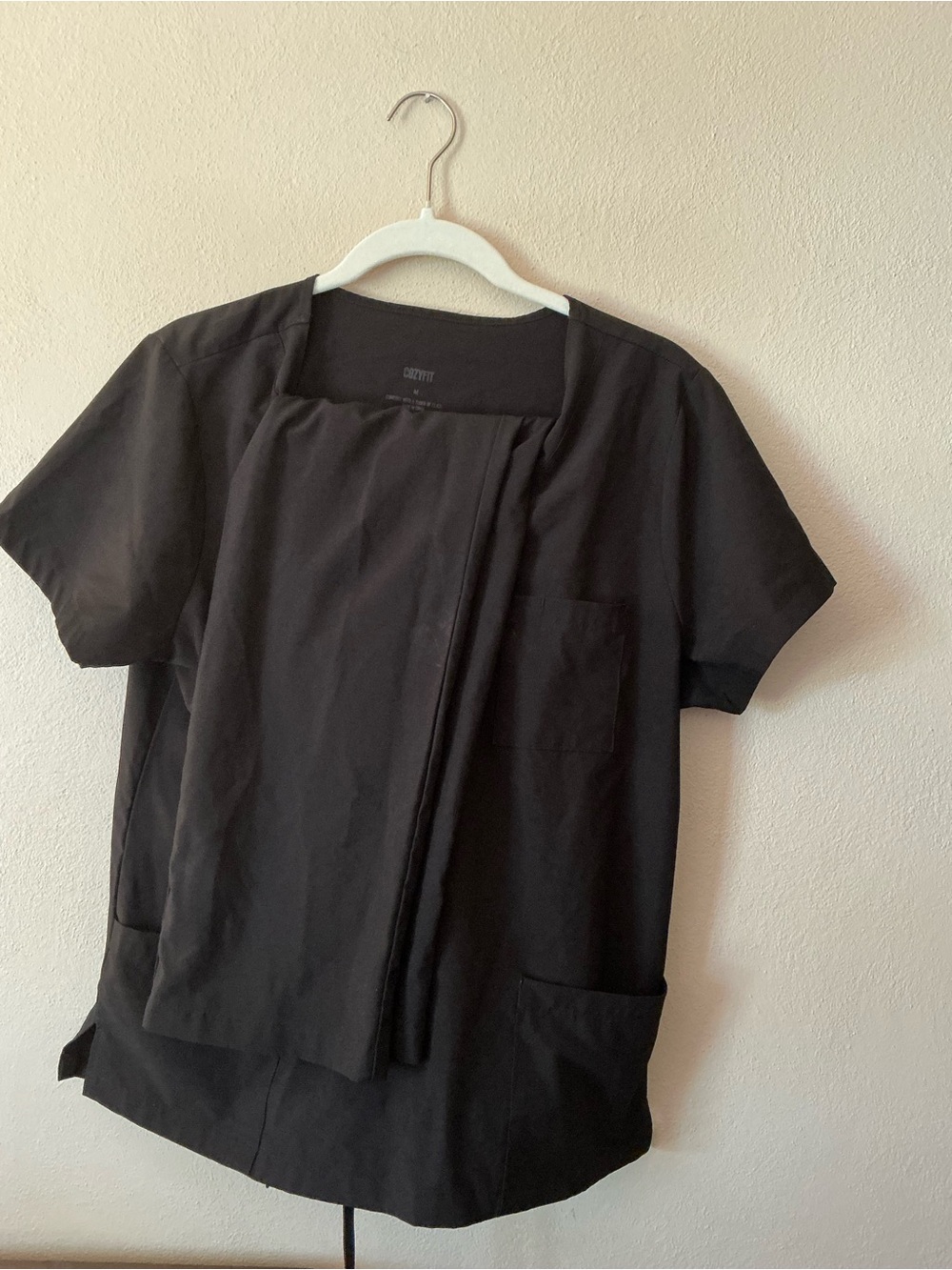 Cozyfit Workwear Women’s Black Medical Scrub Top